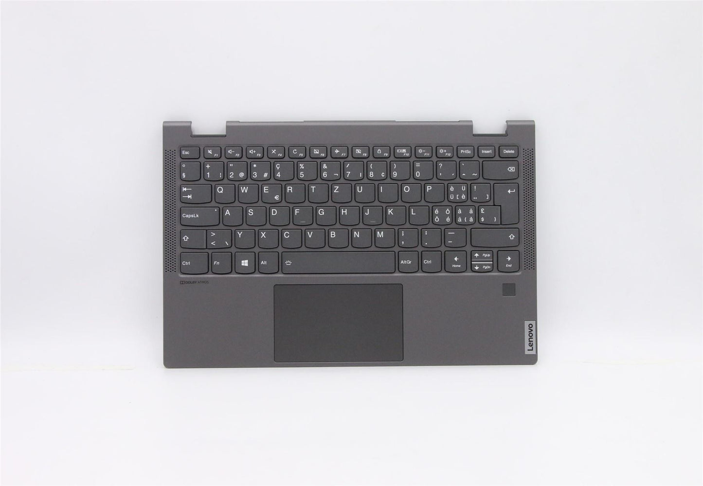 Lenovo Yoga C640-13IML LTE Palmrest Cover Touchpad Keyboard Swiss 5CB0W43810