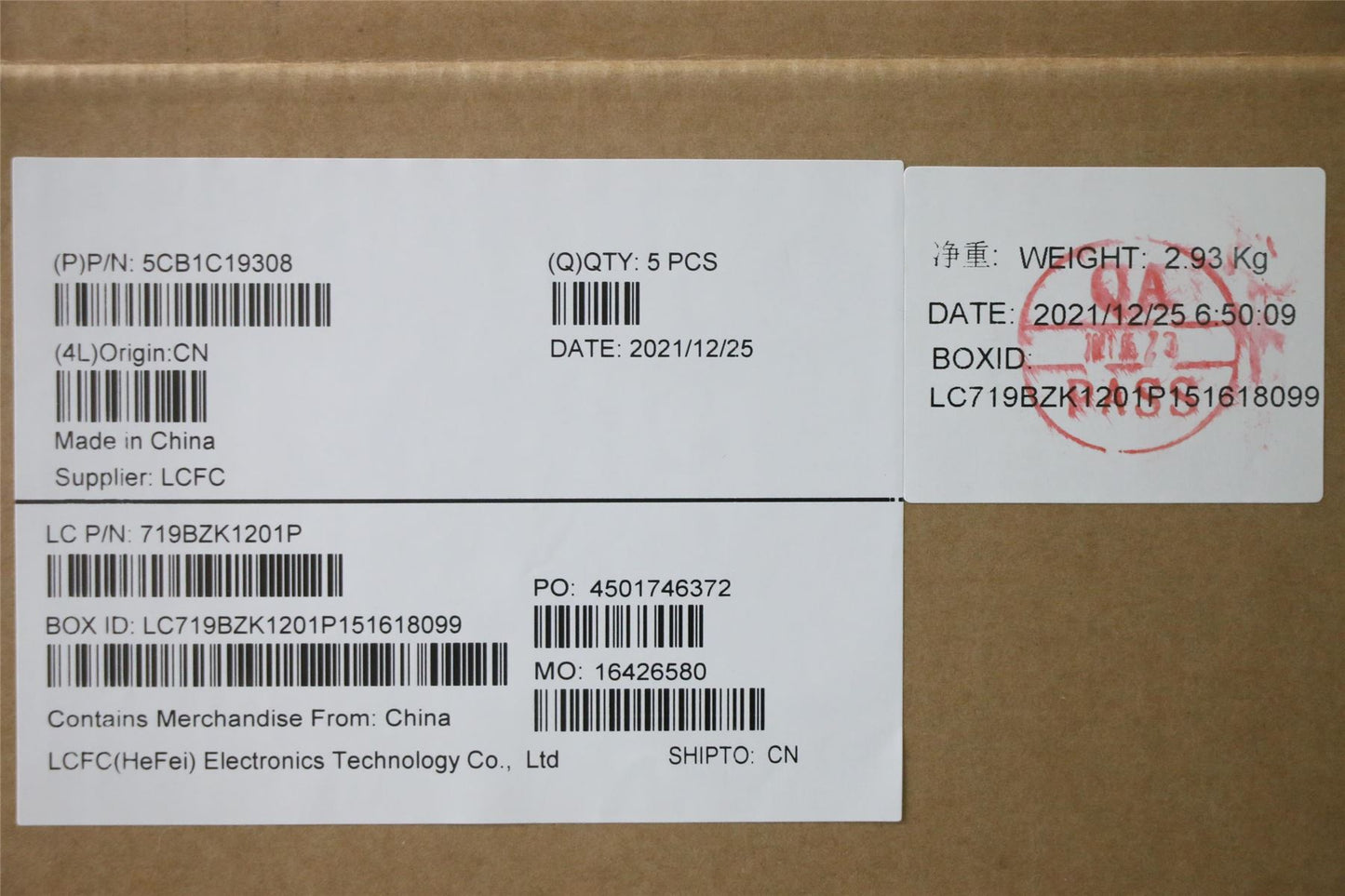 Lenovo Upper Case ASM_SWS L82NC LSR 5CB1C19308