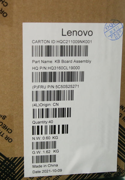 Lenovo Volume Board H 82QS 5C50S25271
