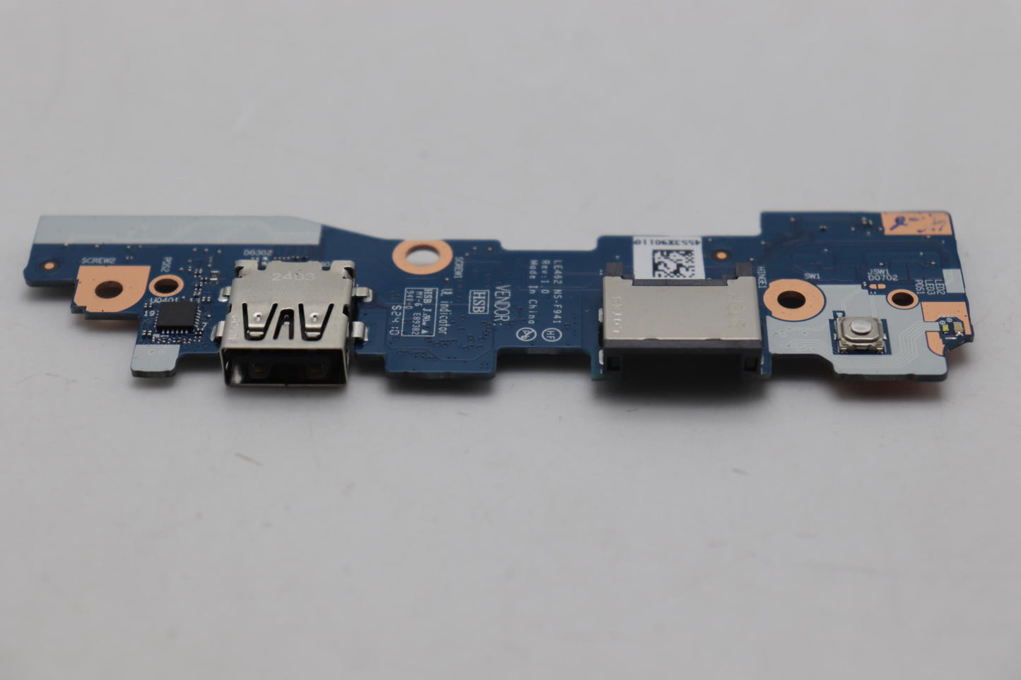 Lenovo CARDPOP F PCBA IO/B NSF941W/OFPR Fingerprint FPR I/O Board 5C51J62798