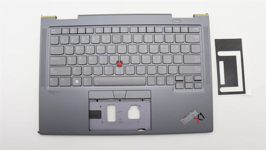 Lenovo ThinkPad X1 7th Gen Keyboard Palmrest Top Cover Arabic Grey 5M11H45766