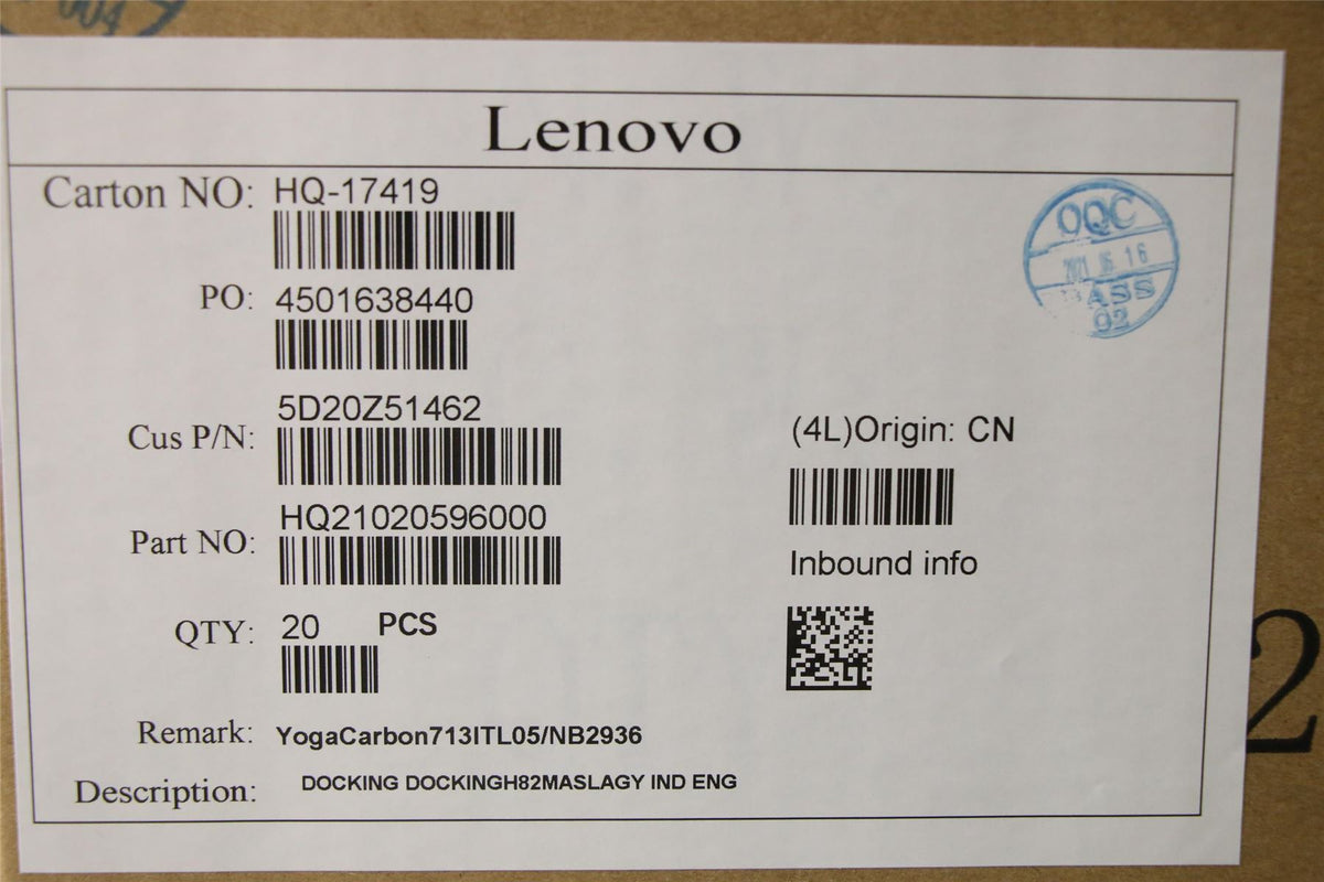 Lenovo DOCKING DOCKINGH82MASLAGY IND ENG English Indian Keyboard 5D20Z51462