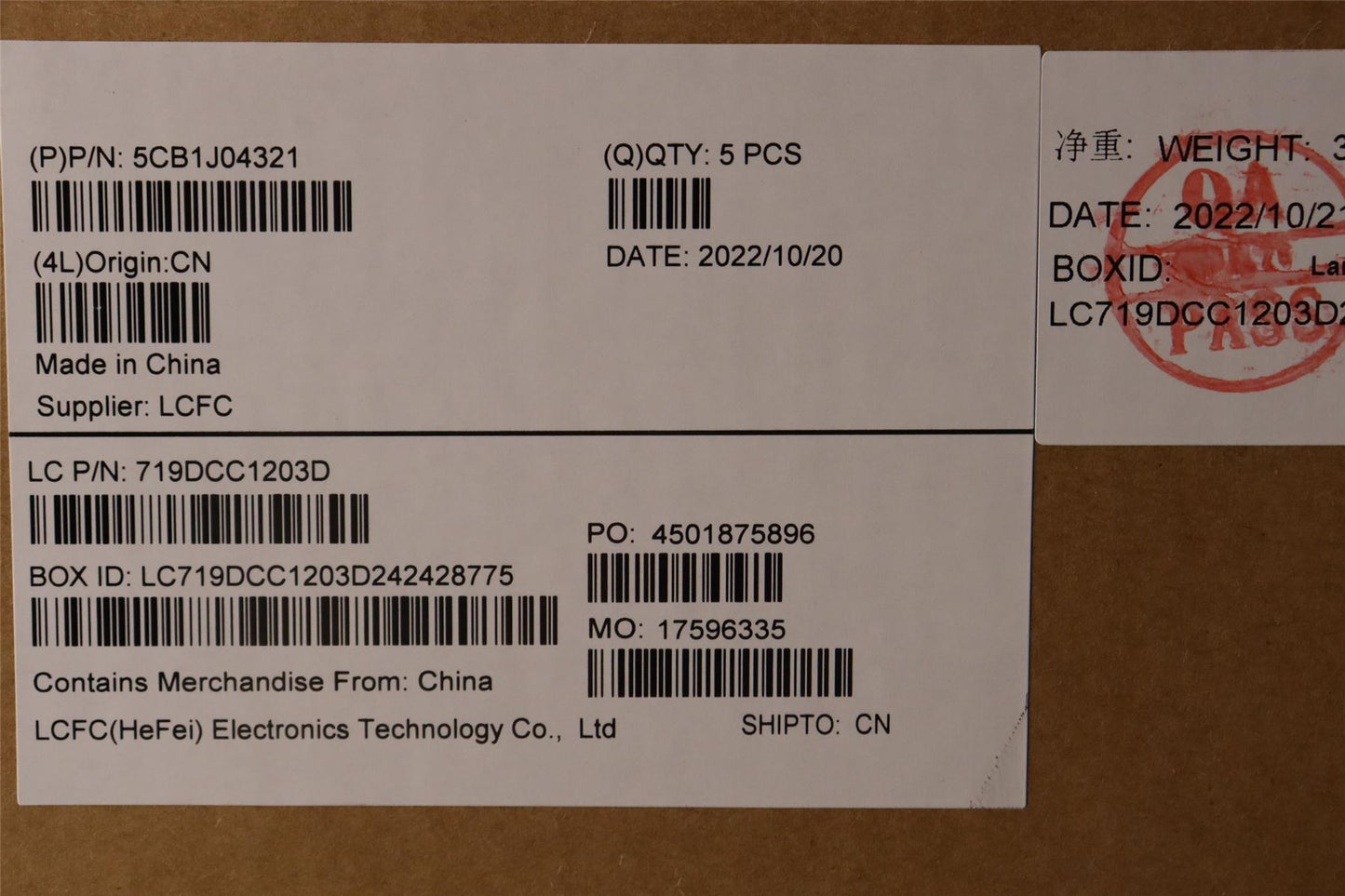 Lenovo Upper Case ASM_FRA L82TF RGBSG 5CB1J04321