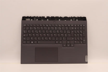 Lenovo 5 16ARH7H Palmrest Cover Touchpad Keyboard French Storm Grey 5CB1H71048