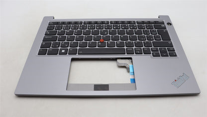 Lenovo ThinkPad E14 Gen 5 Keyboard Palmrest Top Cover Arctic Grey 5M11L92713