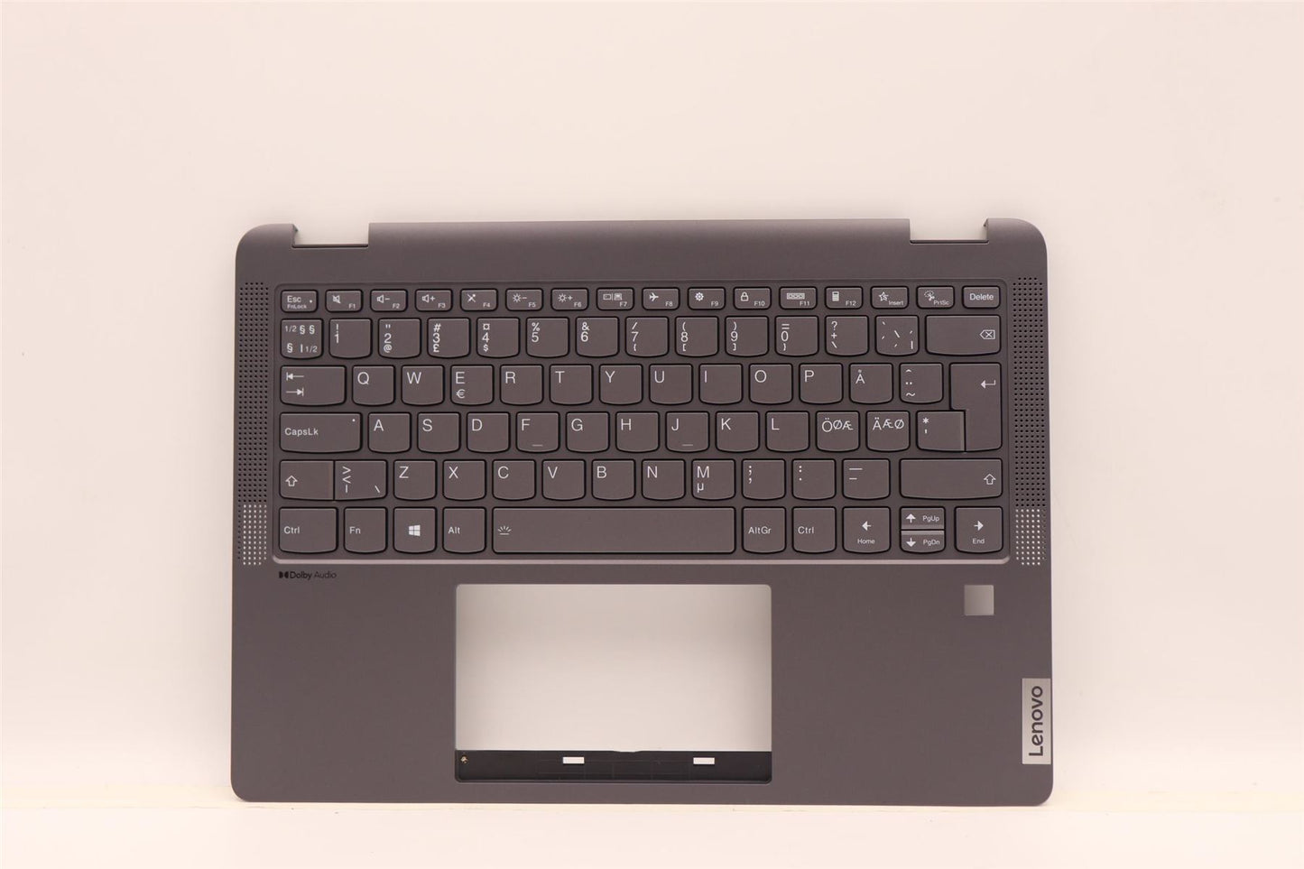 Lenovo IdeaPad 5 14IAU7 Keyboard Palmrest Top Cover Nordic Grey 5CB1H79898