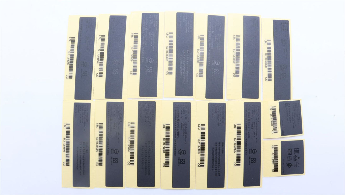 Lenovo LABEL FRU GEO LABEL KIT INTEL Golem 2.0 5L11H70977