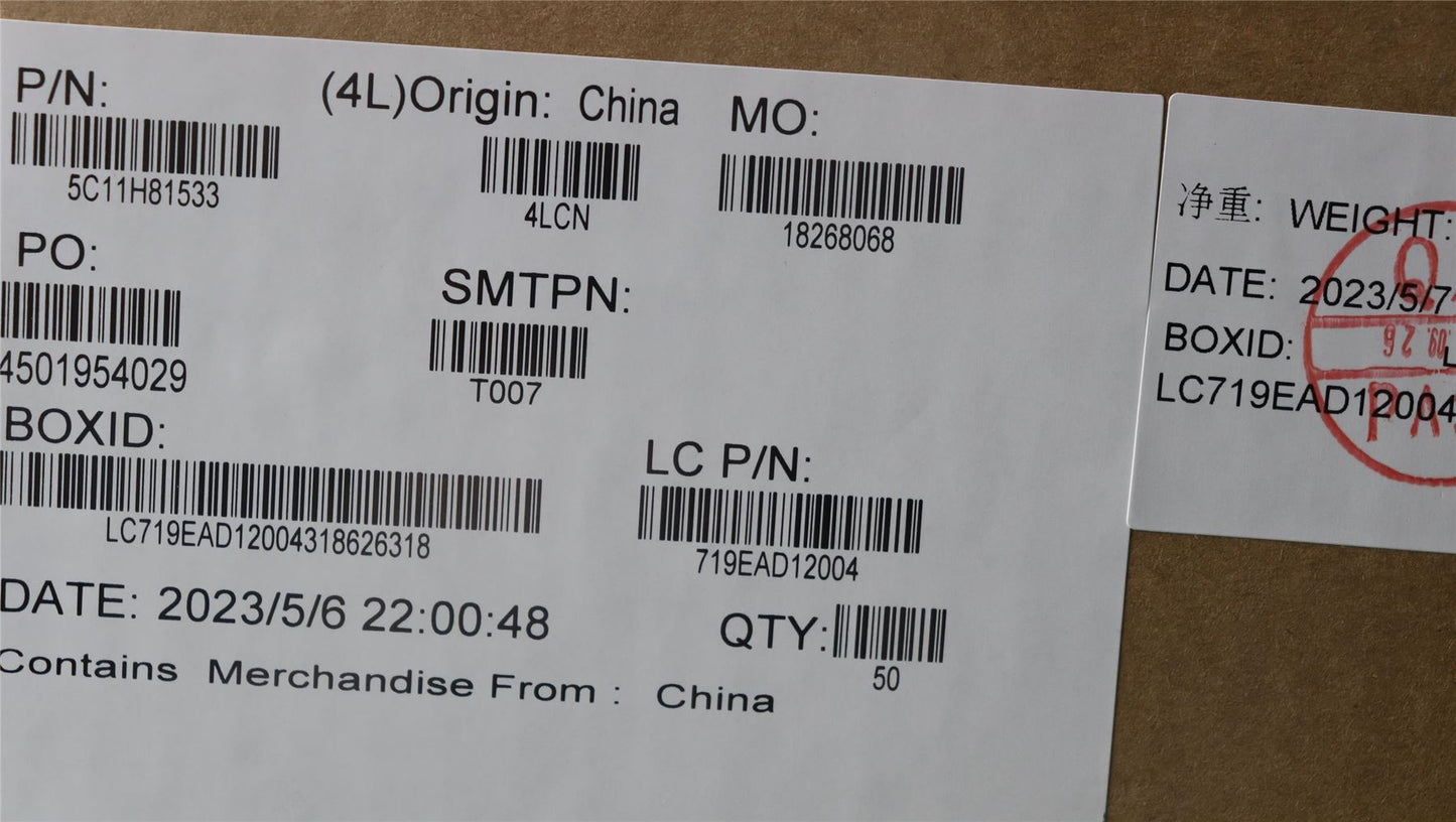 Lenovo FRU 14eG3_IO/B Cable_40P 5C11H81533