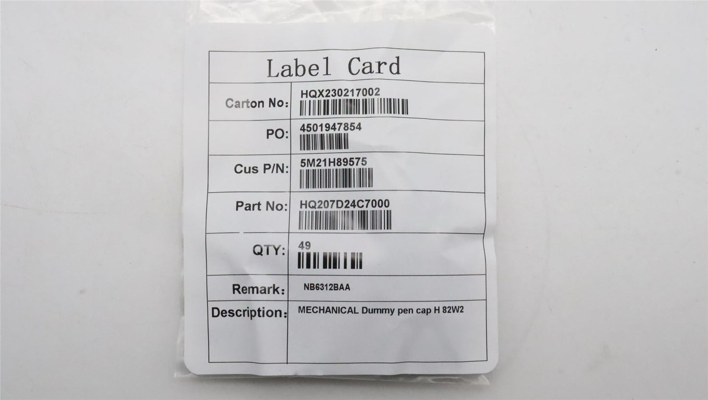 Lenovo 5M21H89575 MECHANICAL Dummy pen cap H 82W2