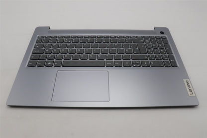 Lenovo IdeaPad 3 15AMN8 Palmrest Cover Touchpad Keyboard UK Grey 5CB1L28215