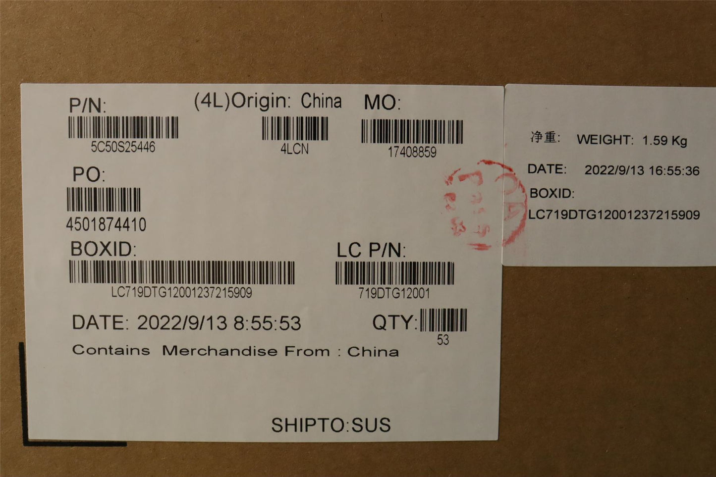 Lenovo Yoga 7 14ARH7 USB-A Audio Board 5C50S25446