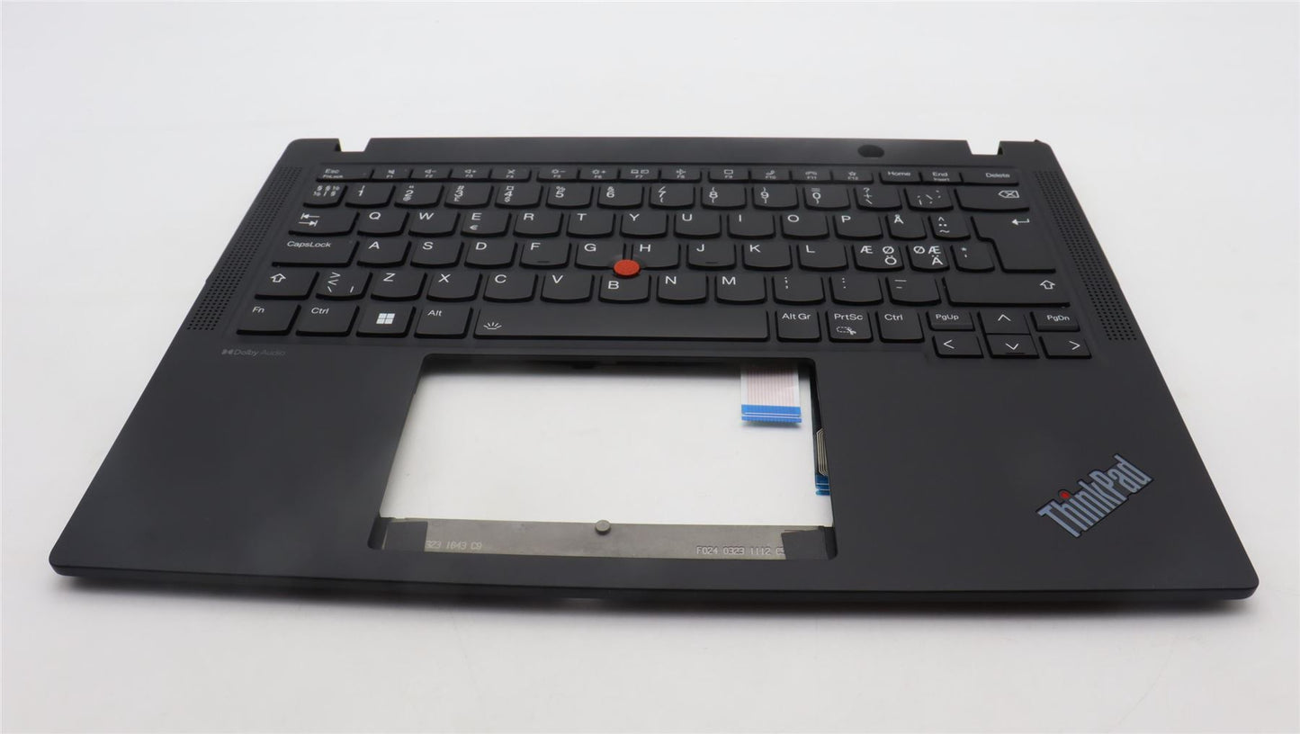 Lenovo ThinkPad X13 Gen 4 Keyboard Palmrest Top Cover Nordic Black 5M11H94543