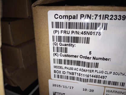 Lenovo Phihong SA Plug Clip FRU 45N0178