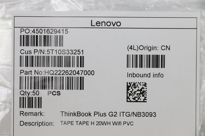 Lenovo TAPE TAPE H 20WH Wifi PVC 5T10S33251