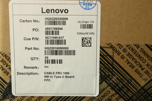 Lenovo FRU 10W MB to Type-C Board FPC 5C11H81417
