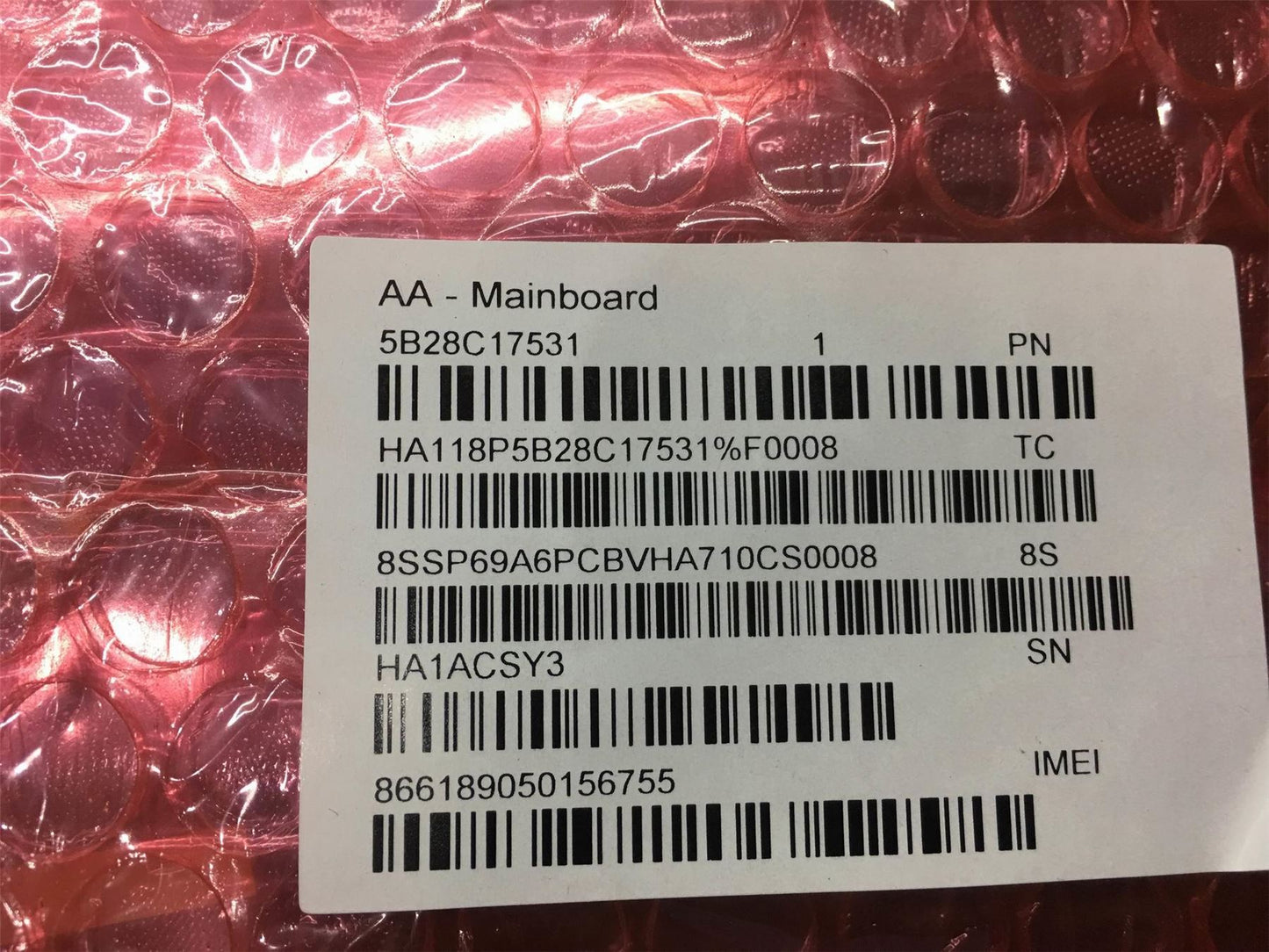 Lenovo TB-J706L MB_4+128G&*HQ3160AZ66000 CS 5B28C17531