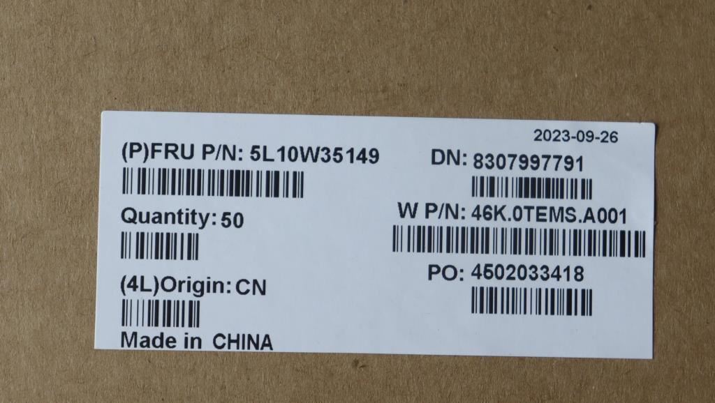 Lenovo LABEL W 21KK GEO KIT 5L10W35149
