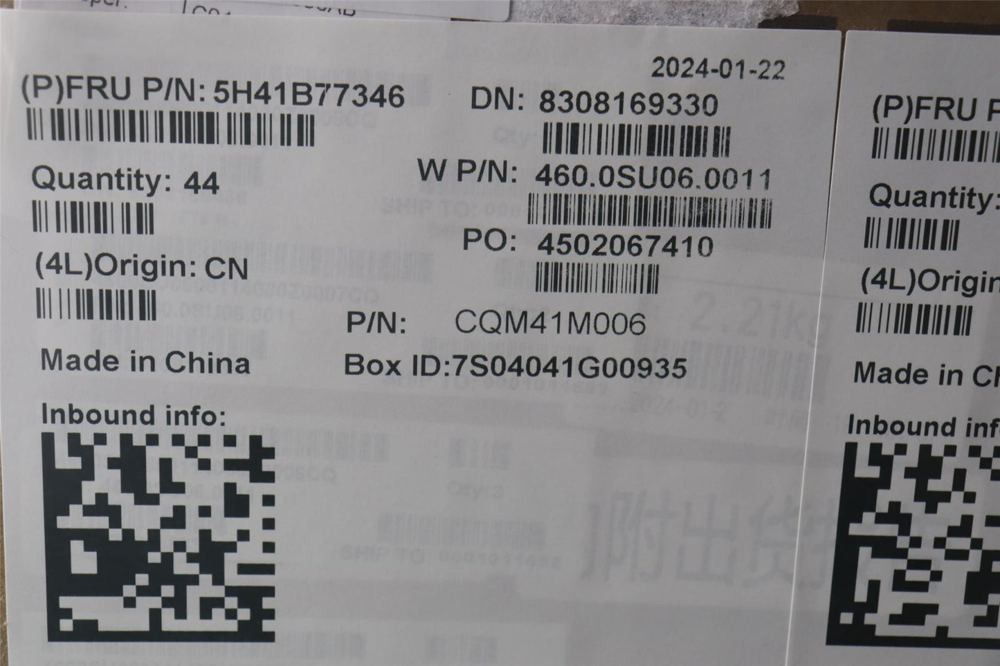 Lenovo 5H41B77346 Jade-1WIN FRU Thermal ASSY PEAK