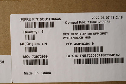 Lenovo IdeaPad 1 15ADA7 Palmrest Cover Touchpad Keyboard Hungarian 5CB1F36645