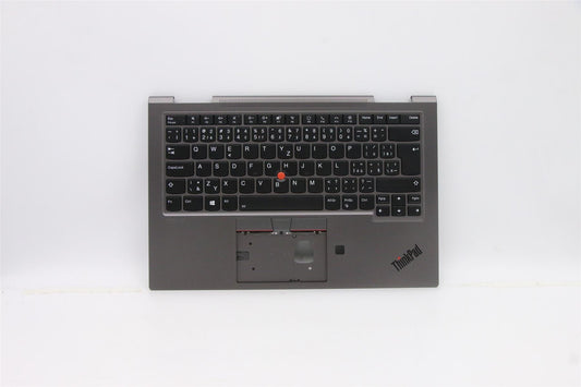 Lenovo Yoga X1 5th Keyboard Palmrest Top Cover Czech Slovakian Grey 5M10Z37078