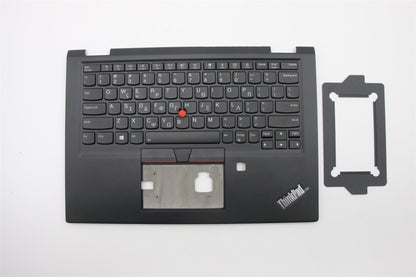 Lenovo Yoga X390 Tastatur-Handballenauflage, obere Abdeckung, griechisches Schwarz, Hintergrundbeleuchtung, 02HL520