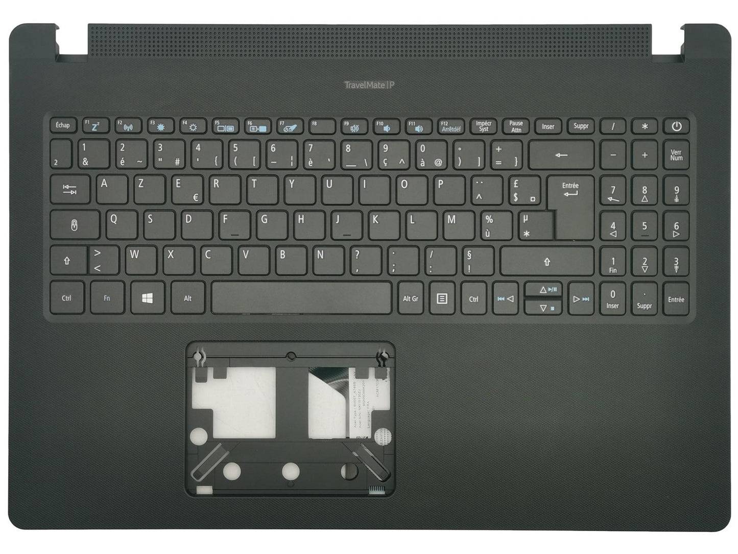 Acer Travelmate P215-52G Palmrest Cover Keyboard French Black 6B.VLUN7.010