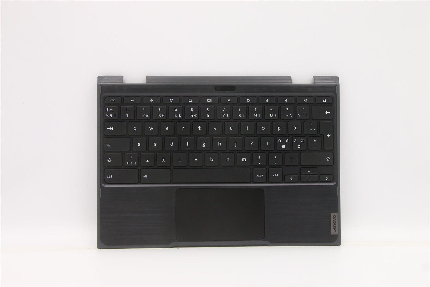 Lenovo 300e 2nd Gen Palmrest Cover Touchpad Keyboard Nordic Black 5CB1E21639