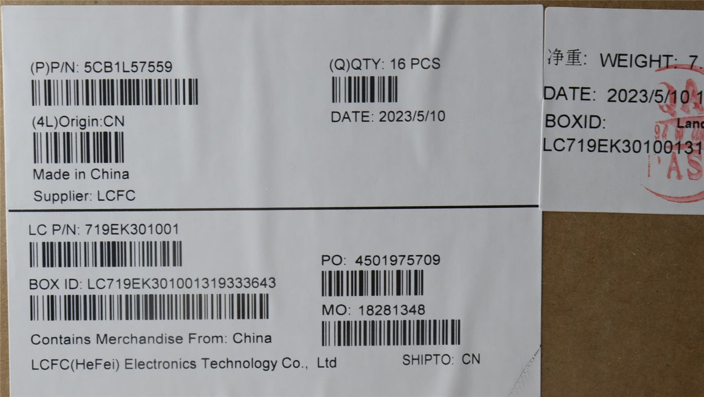 Lenovo ThinkPad T16 Gen 2 P16s Gen 2 LCD Cover Rear Back Housing Grey 5CB1L57559