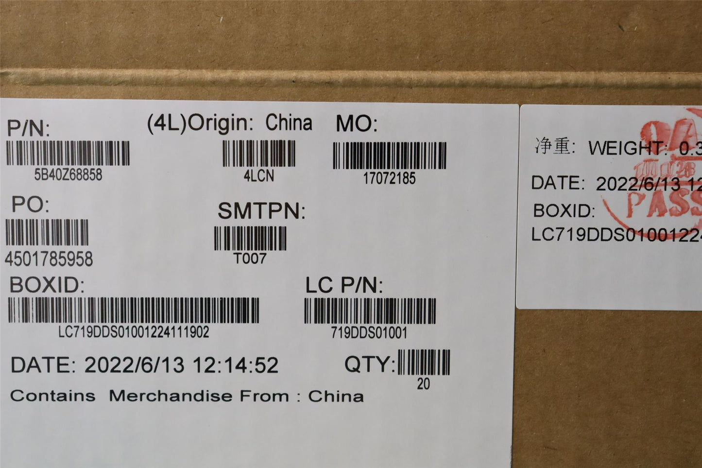 Lenovo FRU BRACKET Griffin_IO_BRACKET 5B40Z68858