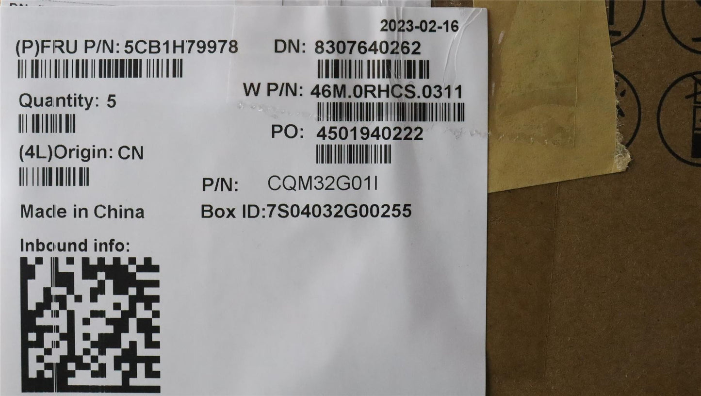 Lenovo Upper Case ASM_POR W 82R7 CG 5CB1H79978