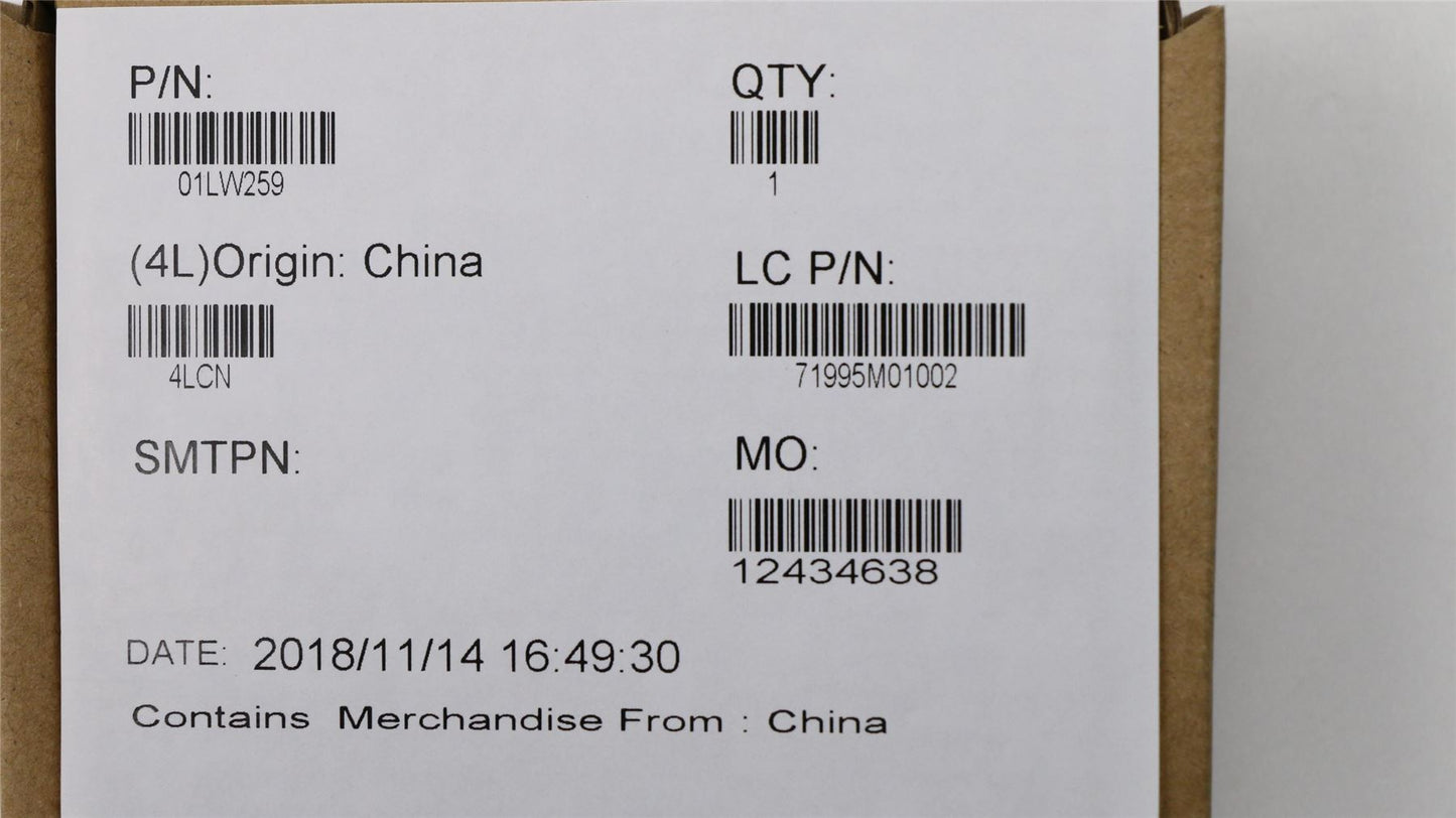 Lenovo 01LW259 MECHANICAL EL480 SIM TRAY