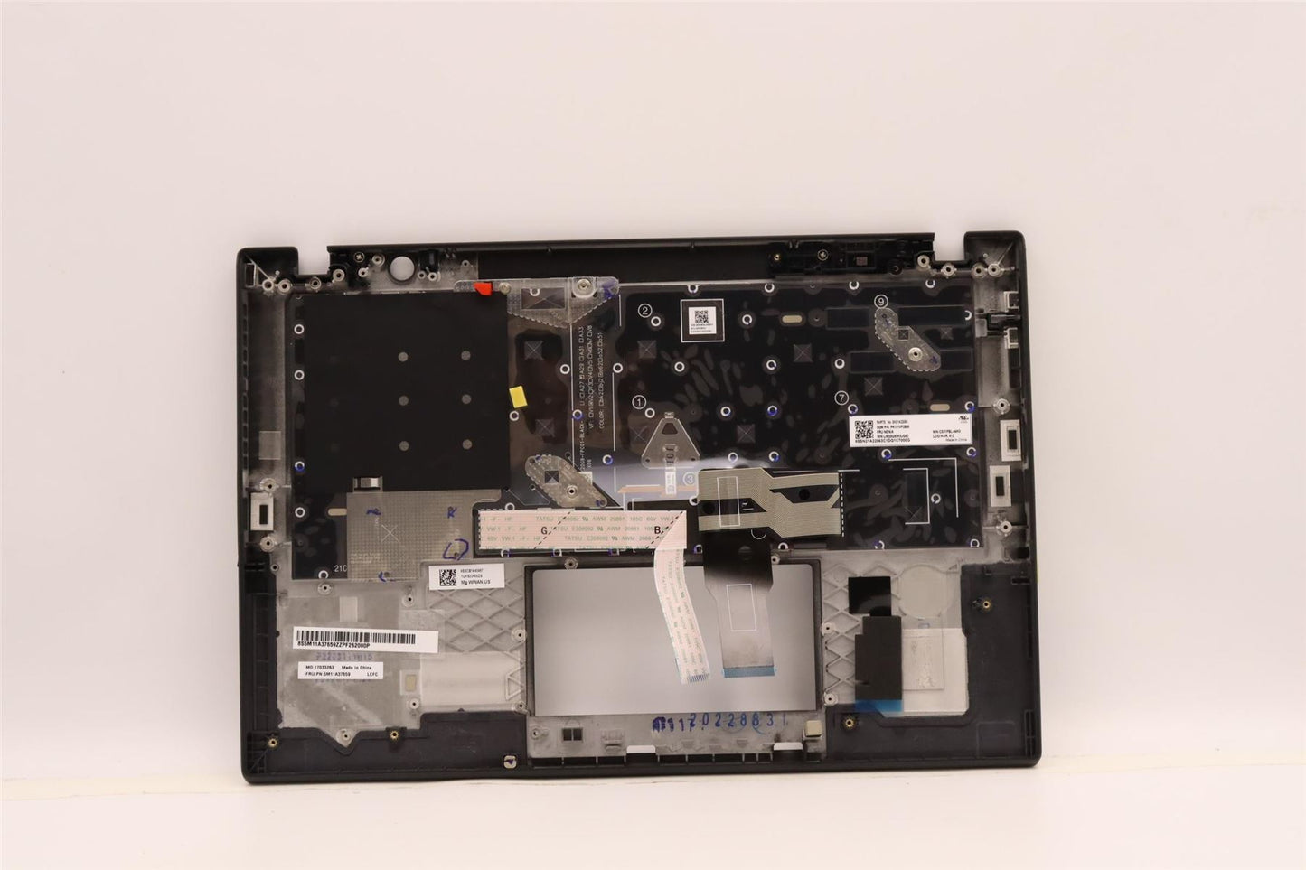 Lenovo ThinkPad T14s 2 Tastatur-Handballenauflage, obere Abdeckung, US-Schwarz, 5M11A37659