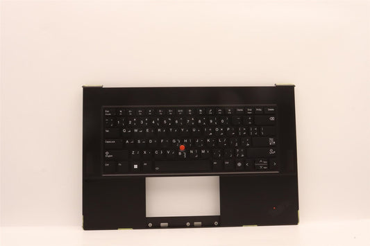 Lenovo ThinkPad Z16 Gen 1 Keyboard Palmrest Top Cover Arabic Black 5M11J13357