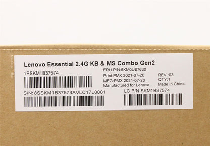 Lenovo Primax R71_G2 2.4G BKG LA_SP 5KM0U87630