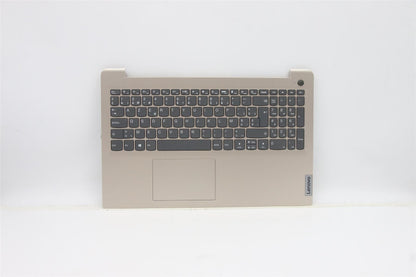 Lenovo IdeaPad 3-15ITL6 Palmrest Touchpad Cover Keyboard Belgian Gold 5CB1B69053