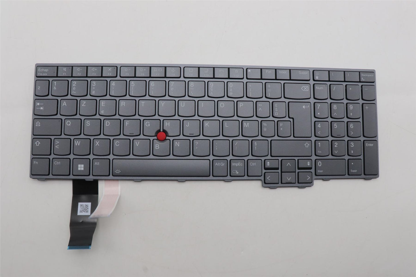 Lenovo ThinkPad T16 Gen 2 P16s Gen 2 Keyboard French Grey Backlit 5N21K05458