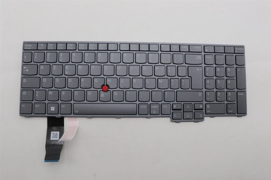 Lenovo ThinkPad T16 Gen 2 P16s Gen 2 Keyboard French Grey Backlit 5N21K05458