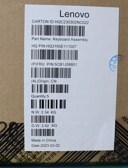Lenovo Upper Case ASM_NORDIC H82SNCLGYUMA 5CB1J08801