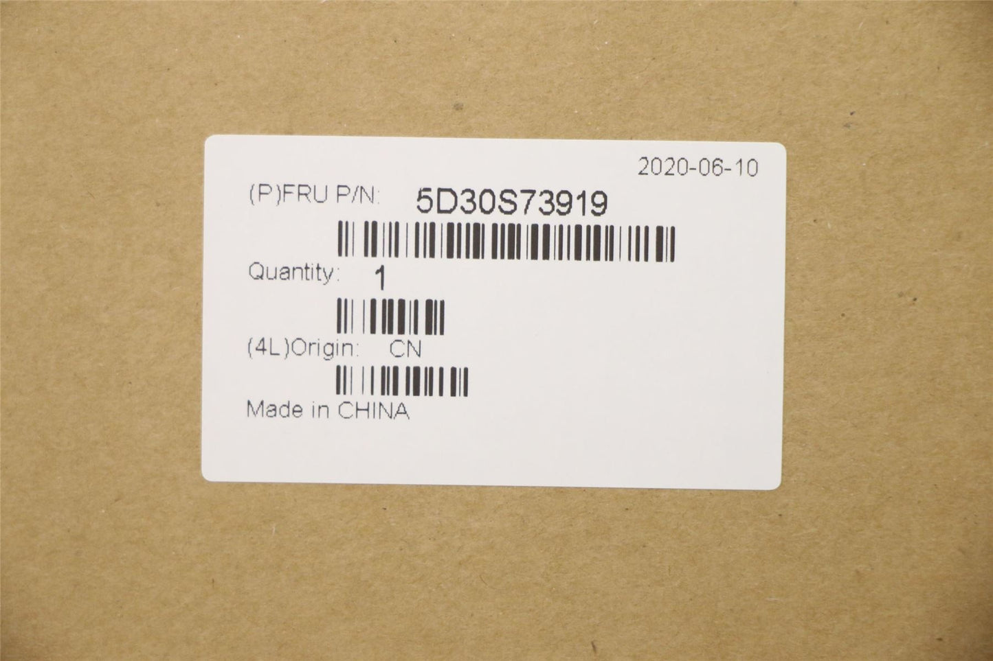 Lenovo FRU DOOR DUMMY_SM_CARD_ASSY 5D30S73919