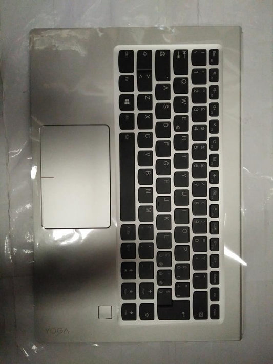Lenovo Yoga 910-13IKB Palmrest Cover Touchpad Keyboard Italian Silver 5CB0M35101