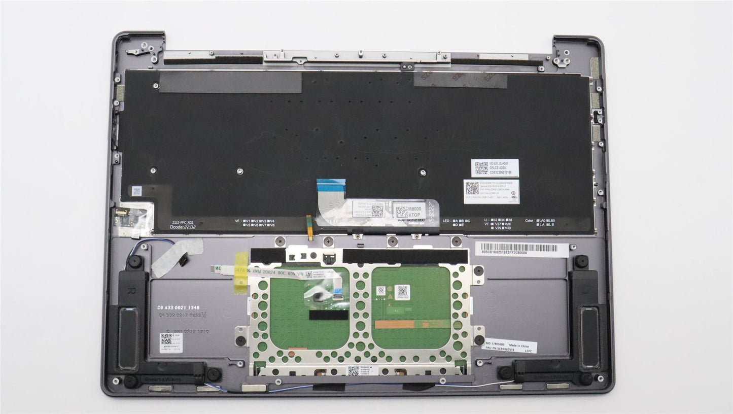 Lenovo Yoga 9 14IRP8 Palmrest Cover Touchpad Keyboard German 5CB1K62519