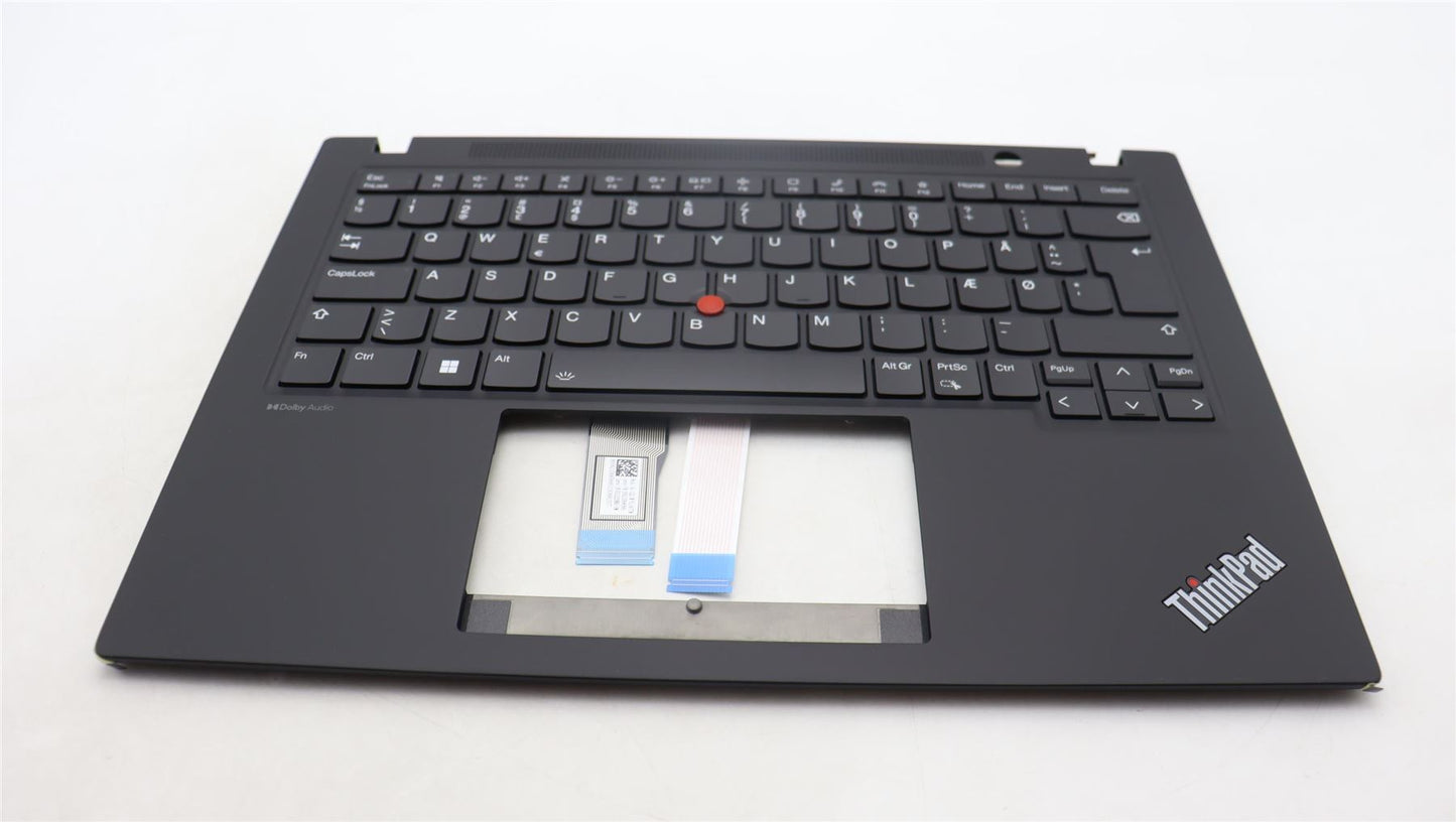 Lenovo ThinkPad T14s Gen 4 Palmrest Cover Keyboard Danish Black 5M11L92980