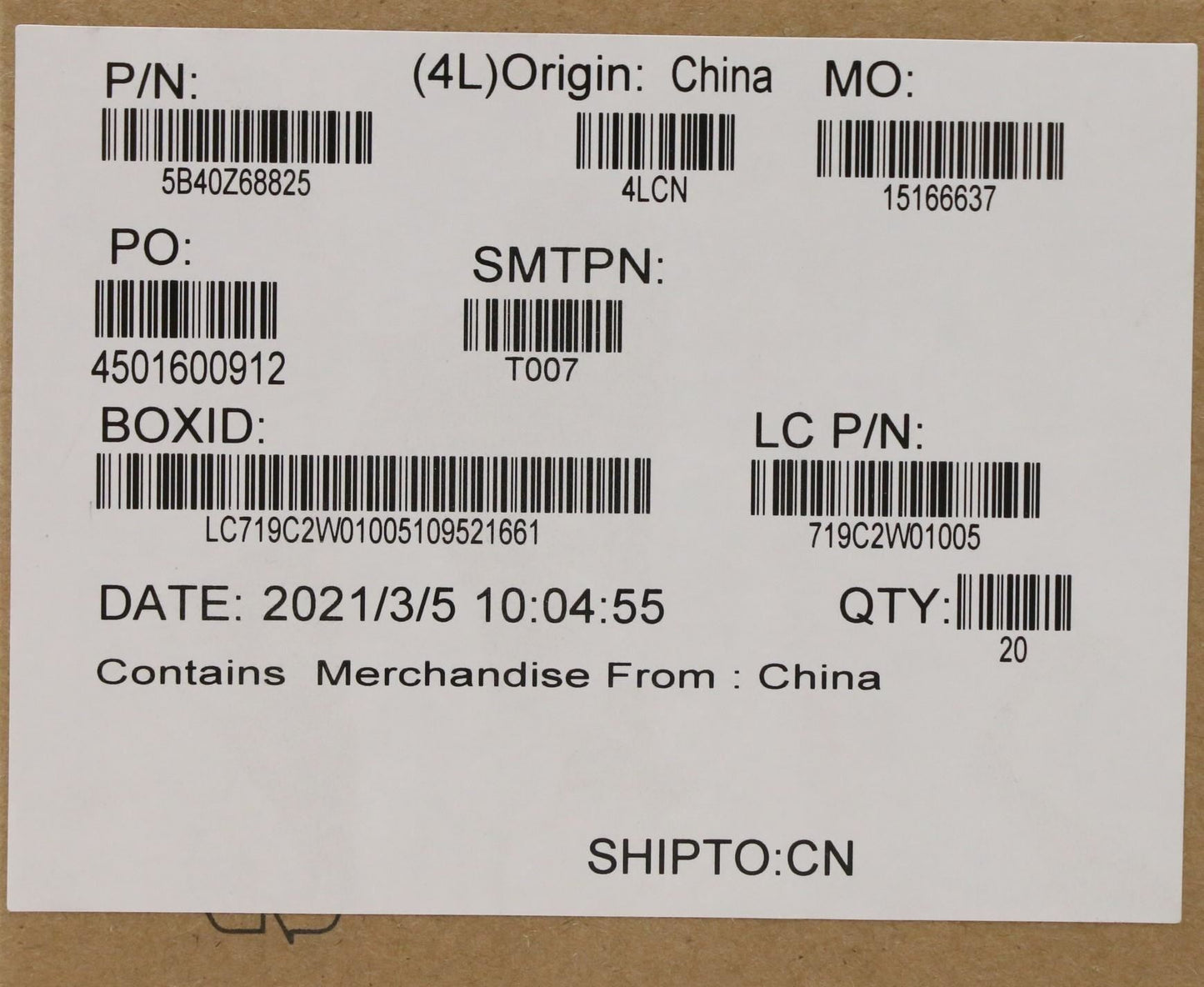Lenovo 5B40Z68825 FRU SSDH.PERFORMANCE_BKT_ASSY