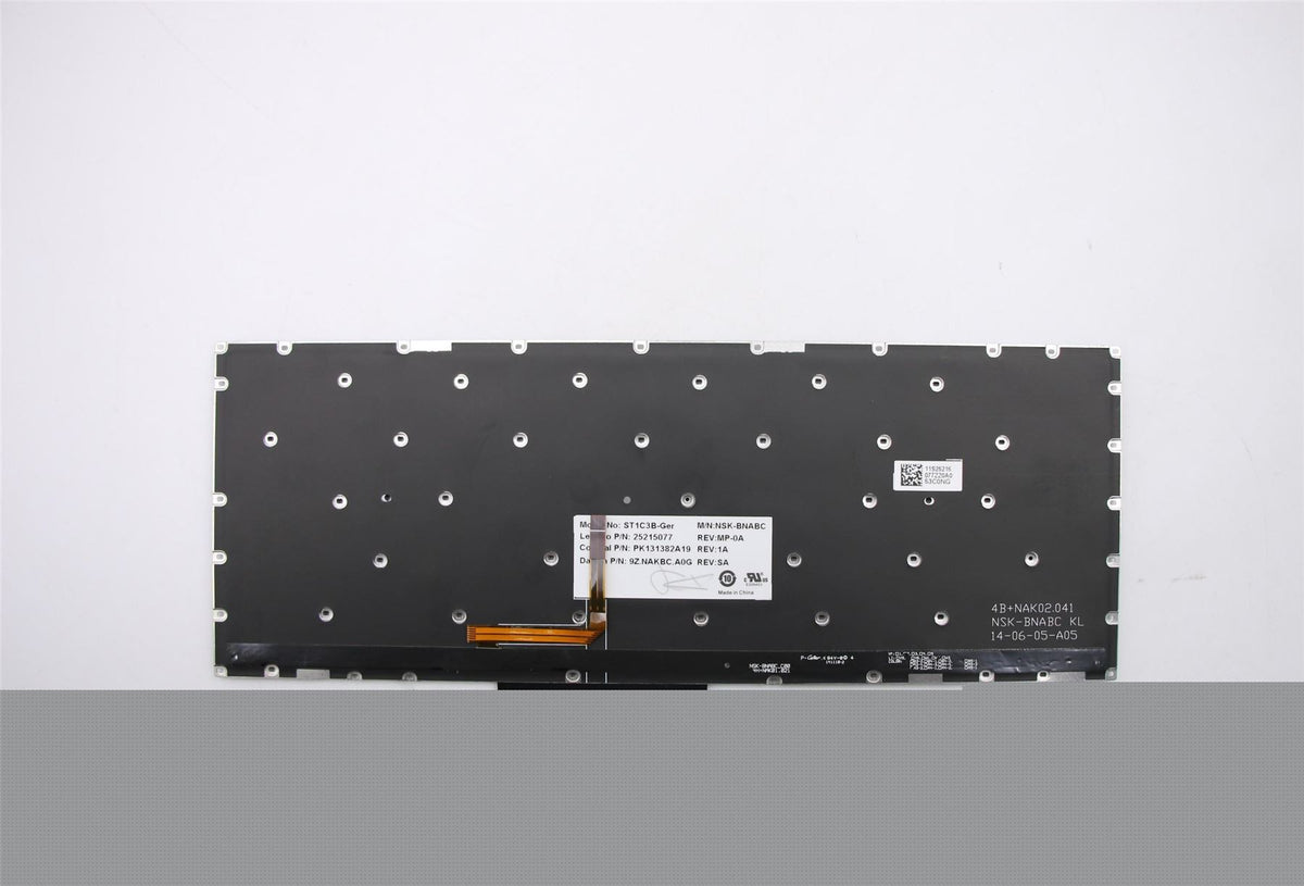 Lenovo GE-ST1C3B-DF-BlkKeyBacklight-KBD German Keyboard 25215077
