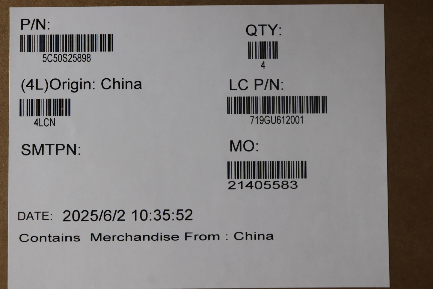Lenovo CARDPOP L 83NN IO/B I/O Board 5C50S25898