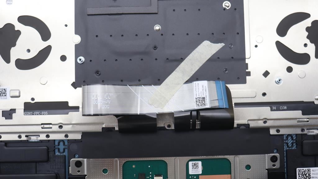 Lenovo Yoga 7 14APH8 Palmrest Cover Touchpad Keyboard Spanish 5CB1L80229