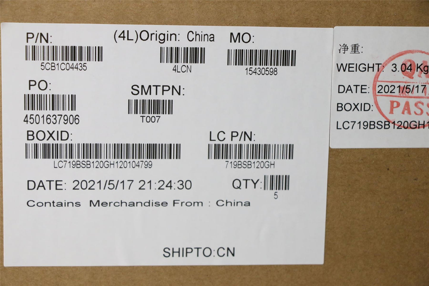 Lenovo Upper Case ASM_KOR L82H7 AGNFPNBLD 5CB1C04435
