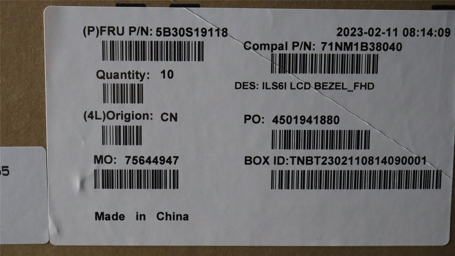 Lenovo LCD Bezel C 82XF FHD 5B30S19118