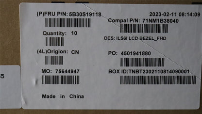 Lenovo LCD Bezel C 82XF FHD 5B30S19118
