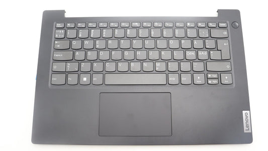 Lenovo V14 G4 IRU Palmrest Cover Touchpad Keyboard Nordic Grey 5CB1L67938